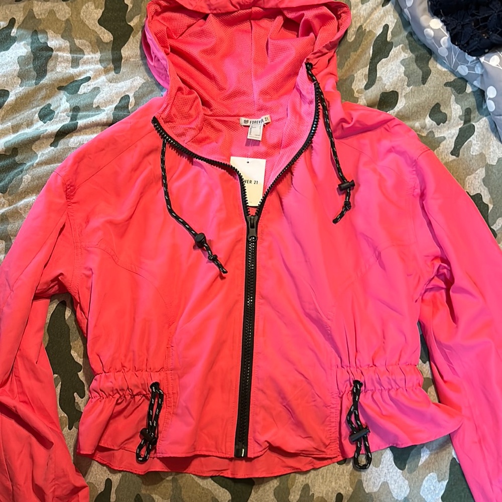 Cropped Rain/Runner Jacket NWT